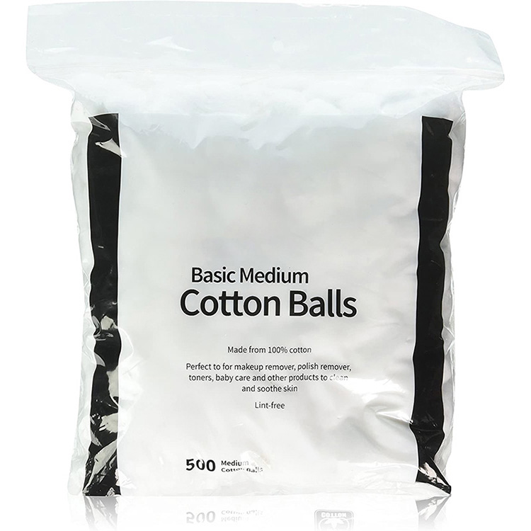 100% cotan fìor-ghlan sterilize ball cotan ball geal ball cotan Absorbent Meidigeach