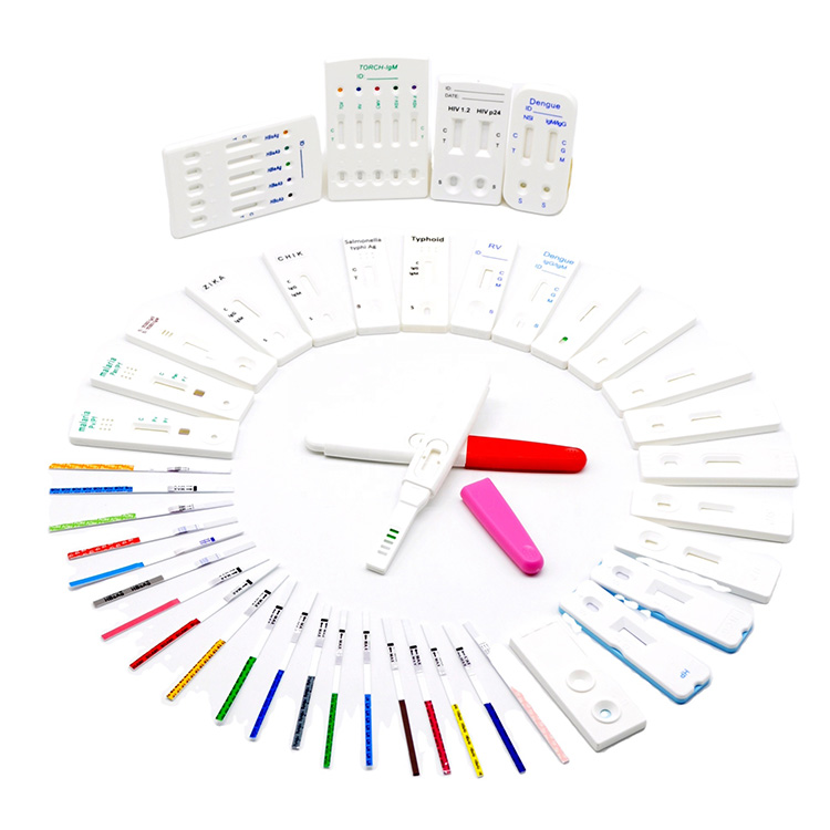 Antigen Diagnostic Meidigeach Àrd Cruinneas agus Neutralizing Antibody Malaria Igg Igm Hiv Hcg Flus Pcr A + b Kit Deuchainn Luath Swab